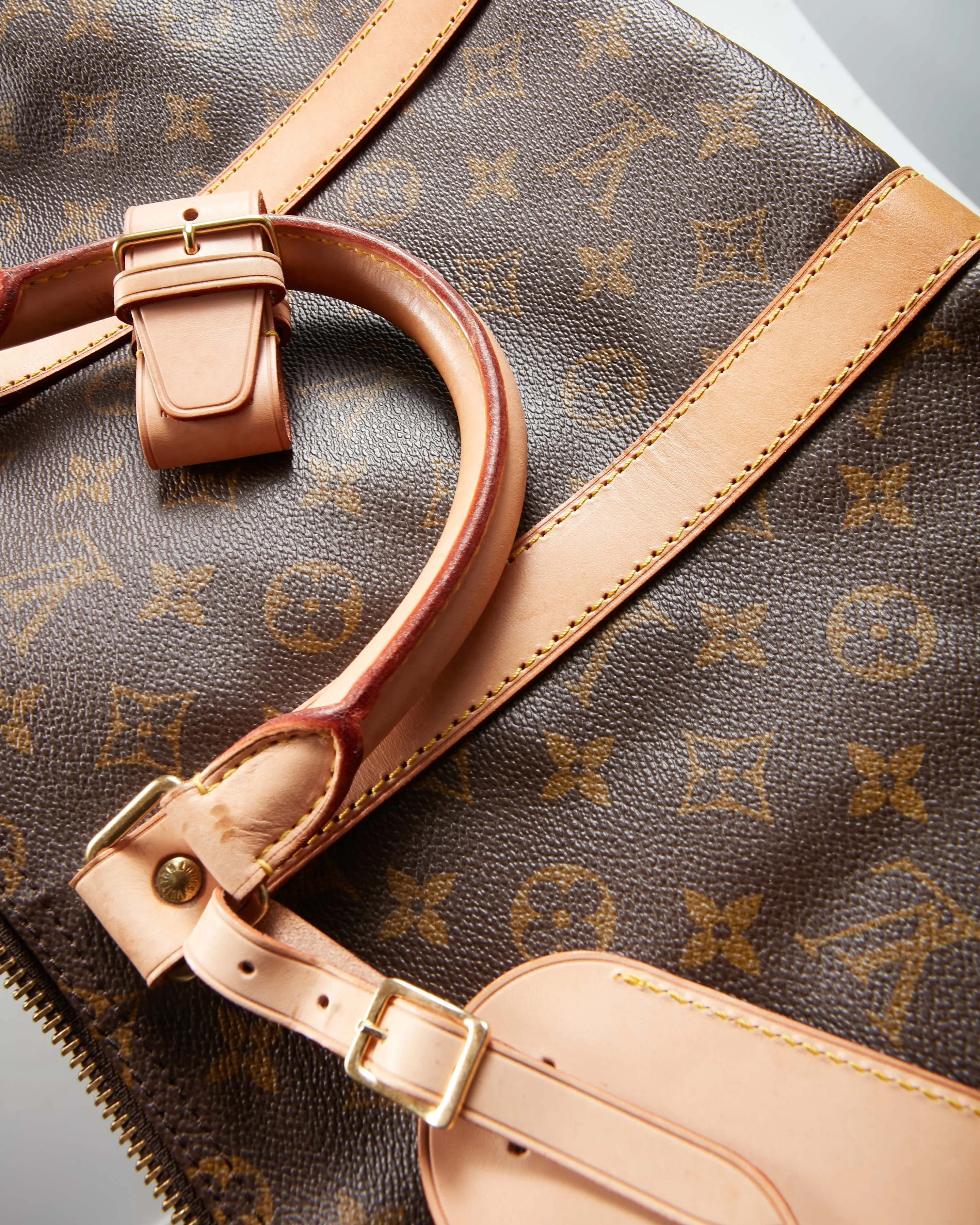 Louis Vuitton Monogram Canvas Keepall 55 Travel Bag